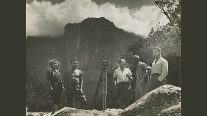 Ruth Robertson (American, 1905–1998), Members of the Angel Falls Expedition, 1949. Gelatin silver
print, 7.25 x 9.5 in., Ruth Robertson Papers and Photography Collection, 25.2. Courtesy Harry Ransom
Center