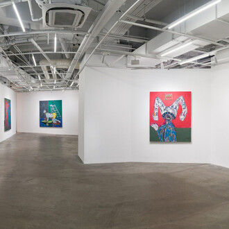 Gresham Tapiwa Nyaude, Alter ego, exhibition view. Courtesy of Vanguard Gallery