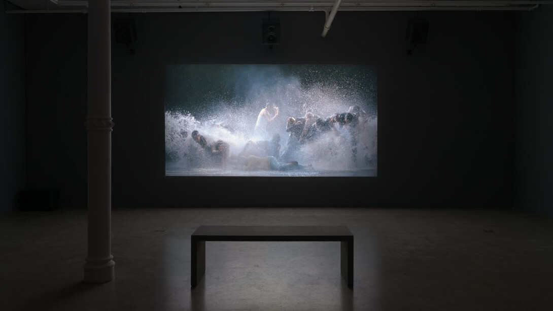Installation view, Bill Viola, The Raft. © Bill Viola Studio 2024. Courtesy Bill Viola Studio and James Cohan, New York. Photo by Dan Bradica