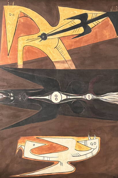 Wifredo Lam, La fugue. Courtesy of Gary Nader Gallery