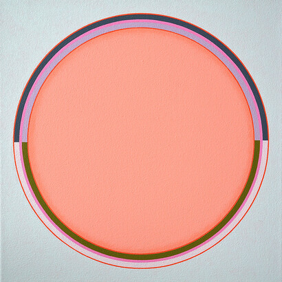 Carol Robertson, Aura, 2014, 40 x 40 cm, Oil on canvas © Carol Robertson, Courtesy of Flowers Gallery London and New York