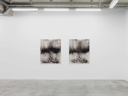 Jean-Baptiste Bernadet, Successo evidente (Hidden tracks), exhibition view. Courtesy of Almine Rech