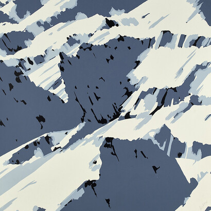 Gerhard Richter, Schweizer Alpen 1, 1969. Courtesy of Hamburger Kunsthalle