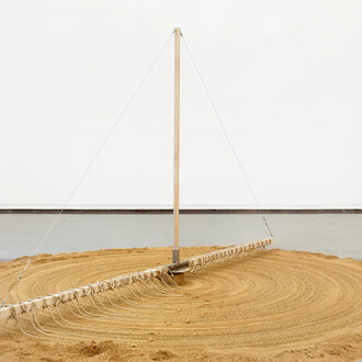 Günther Uecker, Sandmühle (detail), 1969/2014. Courtesy of Arp Museum