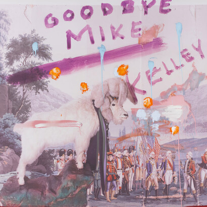 Julian Schnabel, Untitled (Goodbye Mike Kelley), 2012. Courtesy of Anton Kern Gallery