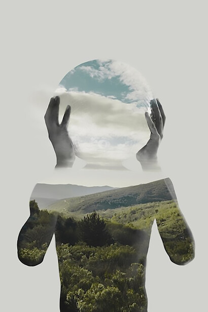 Dive into the complexities of self-discovery and self-reflection with a powerful image featuring overlapping human silhouettes, offering a thought-provoking metaphor for the exploration of one's inner self