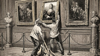 The Sunday Courier, Issue No. 36, September 3–10, 1911. The theft of the Mona Lisa from the Louvre on August 21, 1911, quickly became a global media sensation, transforming the painting into a world-famous icon. Newspapers around the world, including The New York Times, covered what was widely described as the “art heist of the century,” publishing dramatic headlines and detailed reports on the investigation, the search for suspects, and the painting’s eventual recovery in 1913