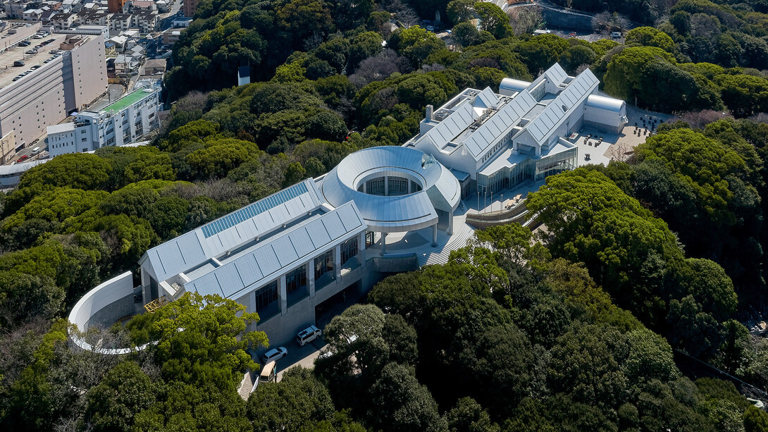 Hiroshima City Museum of Contemporary Art, aerial view © Kenichi Hanada