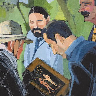 Riki Kuropatwa, Gather round (detail). Courtesy of Bugera Lamb Fine Art