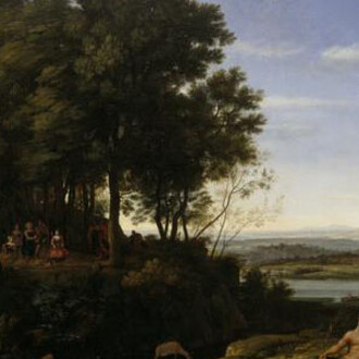 Claude Lorrain (Claude Gellée), Landscape with Apollo and the Muse
