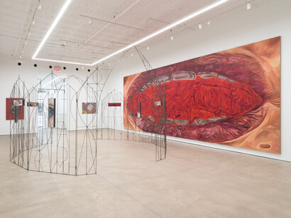 Srijon Chowdhury, Tapestry, exhibition view. Courtesy of P.P.O.W Gallery