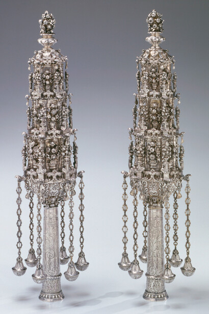 Torah finials, Italy, Mantua, early 1700s. Courtesy of the Cleveland Museum of Art