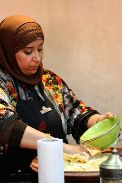 The process of making msemen is a culinary art, with each fold and roll contributing to the light, flaky texture that enhances the traditional Rfissa