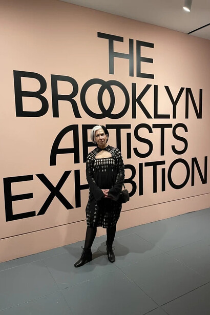 Sharon Sprung at the Brooklyn Museum. Courtesy of Gallery Henoch