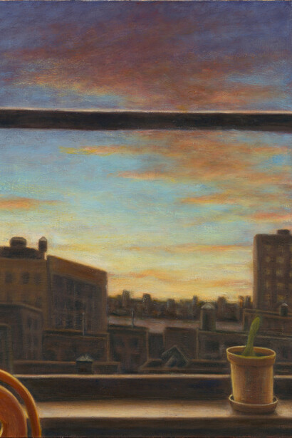 Susan Kraut - New York Kitchen, I, 26 in x 24 in, oil on linen, 2016