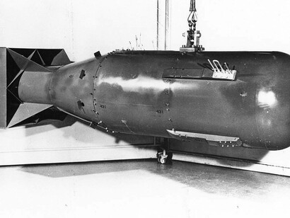 One of the first atomic bombs engineered and manufactured by the Soviet Union during the Cold War period