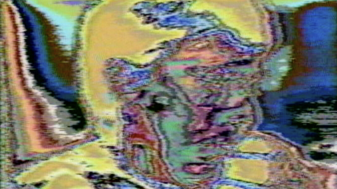 Steina with Jeffrey Schier and Woody Vasulka, Cantaloup, 1980 (still). Courtesy of the MIT List Visual Arts Center