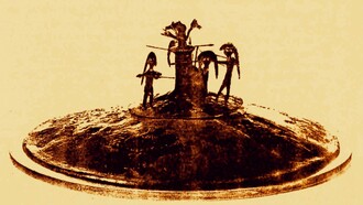 L’archeogenetica è una disciplina che unisce genetica e archeologia per studiare il DNA antico e ricostruire l’evoluzione delle popolazioni umane. In copertina: coperchio figurato di arte picena, con statuine di guerrieri intorno ad un totem con quattro teste di lupo