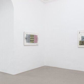 Stephen Willats, Silent influencer, exhibition view. Courtesy of Charim Gallery. Photo by Flavio Palasciano