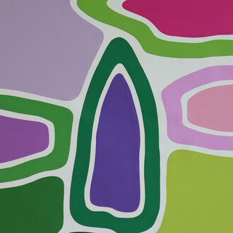 Yacout Hamdouch, Une haie de volubilis à Carvoeiro (A hedge of morning glories in Carvoeiro) (detail), 2026. Courtesy the artist and October Gallery