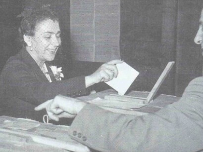 In 1945, Italian women achieved the right to vote