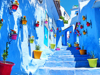 Colourful Chefchaouen in Morocco