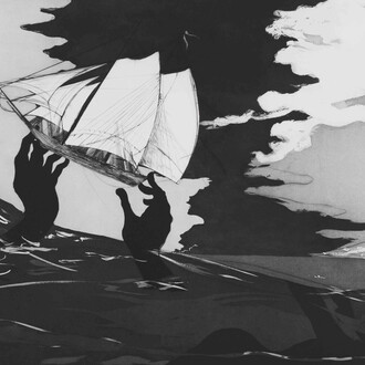 Kara Walker, An unpeopled land in uncharted waters (detail), 2010. Courtesy of Fundación Proa