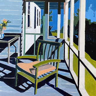 Gustave Carlson, Perry Hill screen porch final (detail). Courtesy of Mercury 20 Gallery