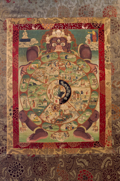 Wheel of life, Tibet, early 20th century. Courtesy of the Rubin Museum of Art