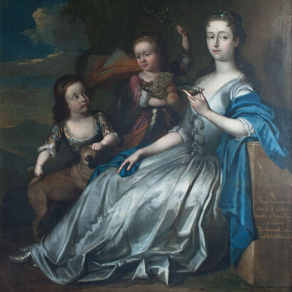 Ladies of Quality & Distinction. Courtesy of Foundling Museum = Herman Van Der Myn, Elizabeth, 3rd Countess of Cardigan, 1729