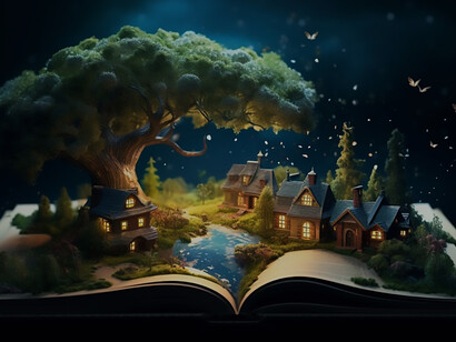 Immerse yourself in a world of boundless imagination, where the narrative landscape unfolds with tales of future technology, human potential, and fantastical wonders, blending the essence of Creator Fiction with elements of science fiction and fantasy