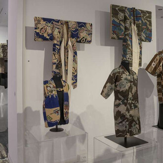 Haori. Men’s clothing from the early twentieth century tells the story of Japan, exhibition view. Courtesy of
Museo d'Arte Orientale