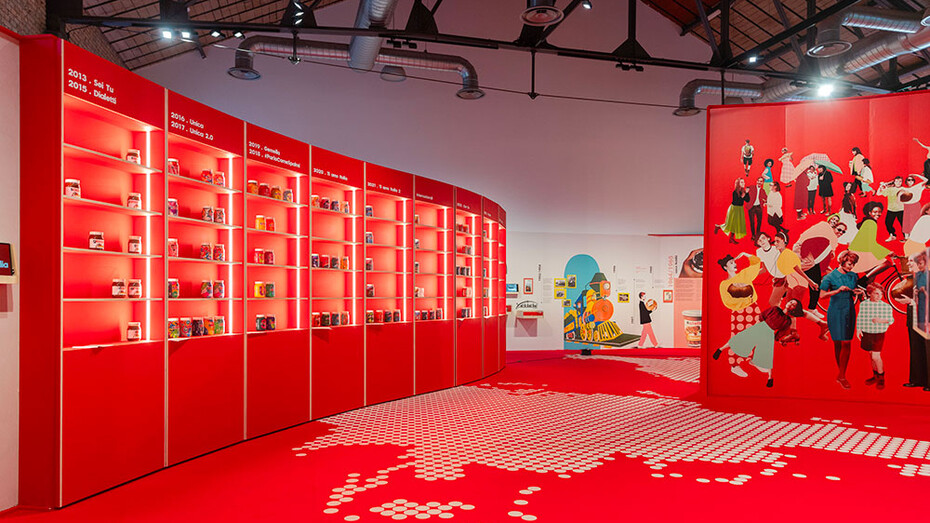 Joyn! Un viaggio nel mondo Nutella® per i suoi 60 anni, exhibition view. Courtesy of Maxxi