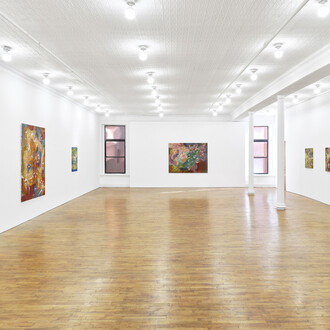 Yirui Fang, Even when the gods lose their will, the afterglow remains, exhibition view. Courtesy of Tara Downs