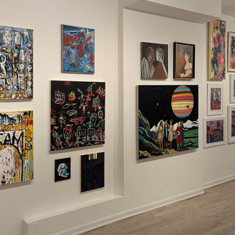Various artists, The emotive power of color, exhibition view. Courtesy of Van
Der Plas Gallery