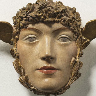 Fernand Khnopff, Eine maske (Un masque), um 1897. Mit freundlicher genehmigung der Hamburger Kunsthalle