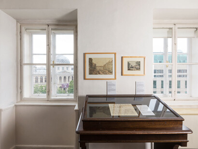 Beethoven Pasqualatihaus, exhibition view. Courtesy of Musa Museum