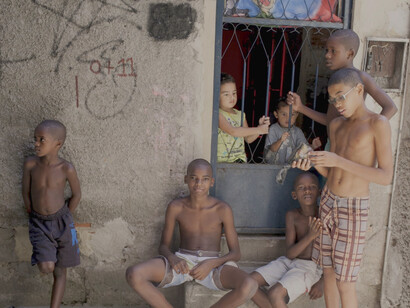 Children in poverty, the favelas of Brazil