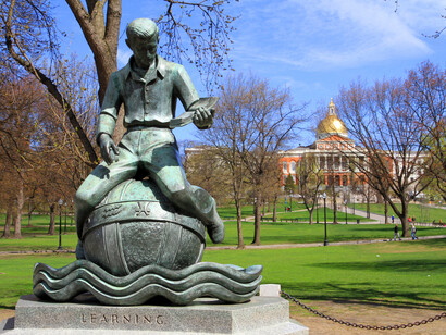 Boston Common: el parque más antiguo de Estados Unidos, donde acamparon las tropas británicas durante la ocupación de Boston en 1775, representa el punto de partida del Camino de la Libertad