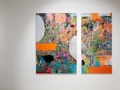 Sharon Barnes, Improvisations of a polyrhythmic being, exhibition view. Courtesy of Patricia Sweetow Gallery