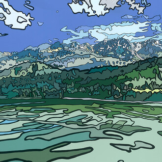 Sam Arnold, September (detail), 2024. Courtesy of Jackson Junge Gallery