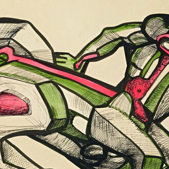 E.I. Neizvestny, Sketch of a sculpture (detail), 1969. Courtesy of New Tretyakov Gallery