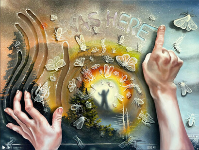 Vanessa Powers, Glory, 2023. Courtesy of Dorothy Circus Gallery and Jonathan LeVine Projects