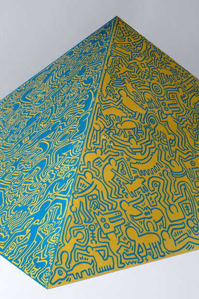 Keith Haring, The collection. Keith Haring, painting on display (detail). Courtesy of the Phoenix Art Museum