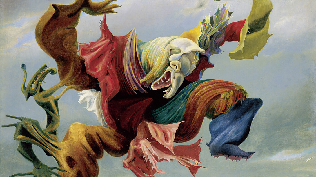 Max Ernst, The fireside angel (the triumph of surrealism), 1937. Mit freundlicher Genehmigung der Fondation Beyeler