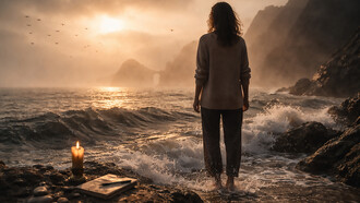Standing at the threshold between what is familiar and what is yet to unfold, where discomfort, choice, and change quietly meet