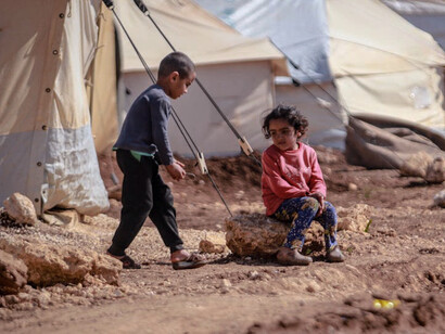 Hope shines through adversity as young lives navigate the challenges of displacement in the heart of war-torn Syria