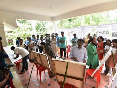 Art demonstration at Kerala VS, 2017 @ Ashish Kothari