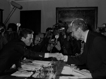 The historic compromise between Berlinguer and Moro