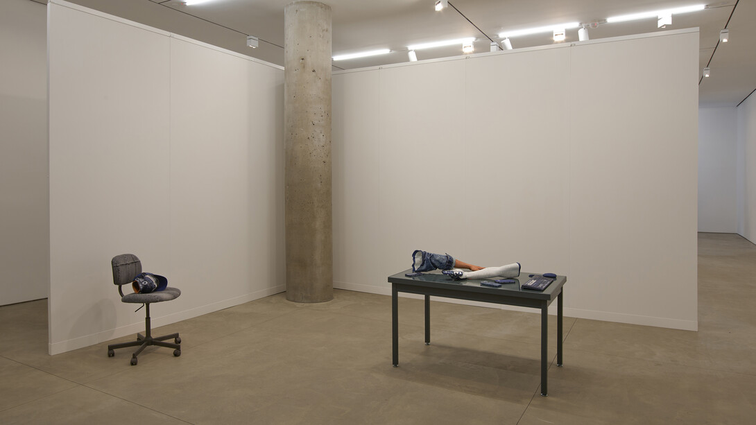 Josh Kline, Social media, exhibition view. Courtesy of Lisson Gallery